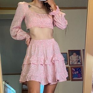 Princess polly skirt and top set size 4